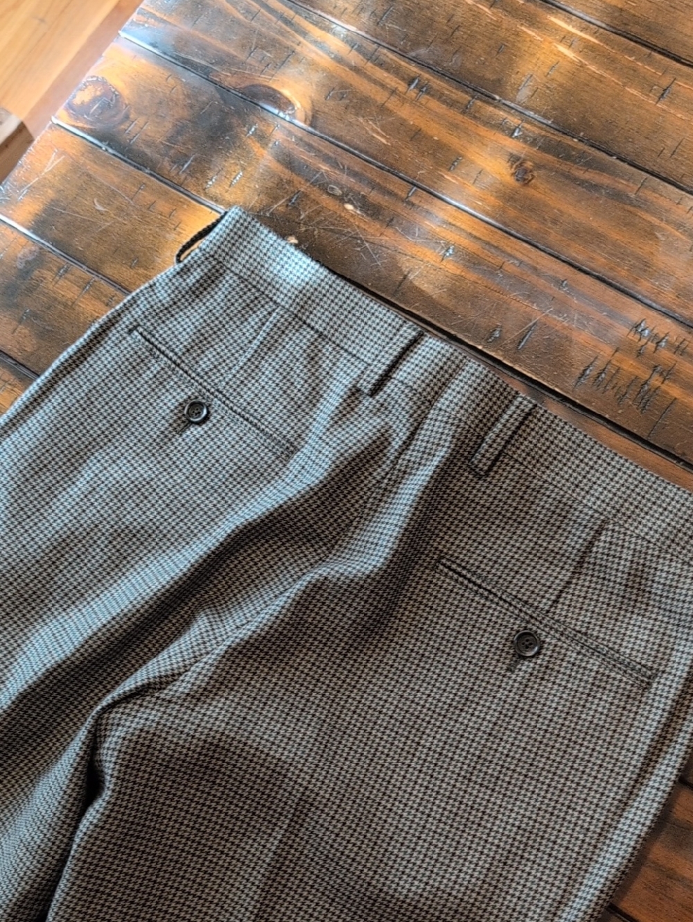 J. Crew Ludlow Slim Fit Trouser Houndstooth Moon British Cloth Wool 30x29.75 - Picture 10 of 10